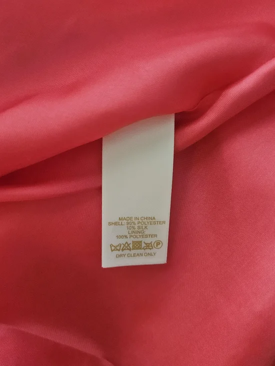 NWT Kate Spade Pink Open Back Bow Silk Mini Dress Fancy Meeting You Geranium 10 - Picture 11 of 12